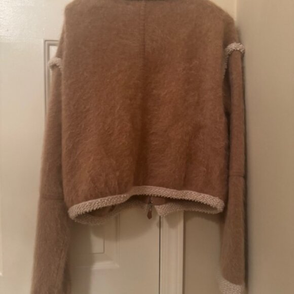 Guest in Residence  Grizzly Cashmere Bomber Jacket New Size Small No tags! - Picture 4 of 5